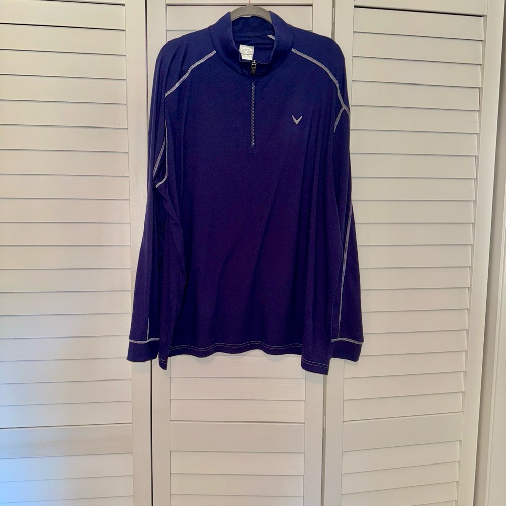 Callaway Mens Lightweight Quarter Zip Golf Pullover